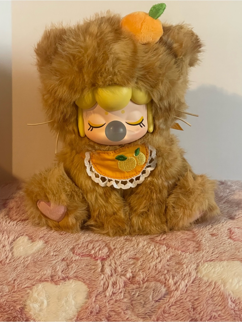 Nanci Tea Time Kitties Series Plush Figure with ID Card – Orange Kitty